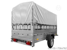 Unitrailer 264 KIPP mit Laubgitter und Hochplane