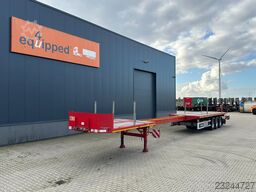 Broshuis 750cm extendable flatbed trailer / SAF + drumbr...
