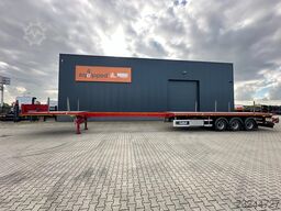 Broshuis 750cm extendable flatbed trailer / SAF + drumbr...