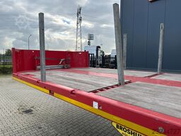 Broshuis 750cm extendable flatbed trailer / SAF + drumbr...