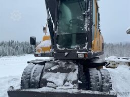 Volvo EW160D wheeled excavator with elevating cab and so