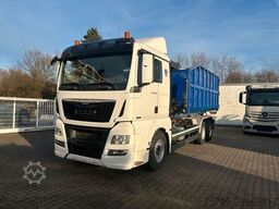 MAN 26.480 TGX Wechselsystem Abroller+Kran+Container