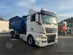 MAN 26.480 TGX Wechselsystem Abroller+Kran+Container