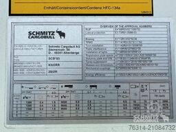 Schmitz Cargobull Tiefkühler Standard Doppelstock Trennwand