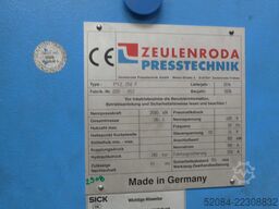 ZEULENRODAER PRESSTECHNIK PYZ 250 F