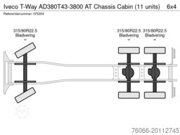 Iveco T-Way AD380T43-3800 AT Chassis Cabin (12 units)