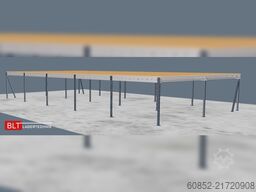 10x20m Lagerbühne , Belastung : 500kg/qm Unterkante: 2,5m ,ca. 200qm Systembühne