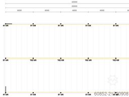 10x20m Lagerbühne , Belastung : 500kg/qm Unterkante: 2,5m ,ca. 200qm Systembühne