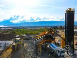 FABO Mobile Concrete Mixing Plant 100m³/h Mobile Concrete Batching Plant