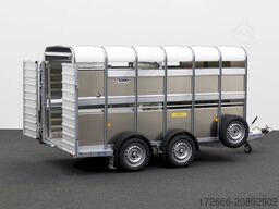 Ifor Williams TA5 HD | 12x6 | RAMPE-/TÜR-KOMBI 372X156X183CM VIEHANHÄNGER | 2X LÜFTUNG