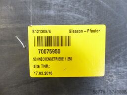  Gleason-Pfauter 0/360.10.133.01 Schneckenrad u. Schneckenwelle - ! -