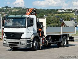 MERCEDES-BENZ AXOR 1829 * Pritsche 6,20 m + ATLAS 135.2 * TOP!