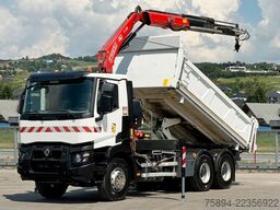 RENAULT C 380* KIPPER 5,20 m* KRAN/FUNK * TOPZUSTAND !