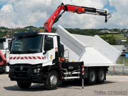 RENAULT C 380* KIPPER 5,20 m* KRAN/FUNK * TOPZUSTAND !