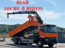 RENAULT C 430 *KIPPER 6,45m*HIAB 144 BS-3 HIDUO/FUNK*6x4
