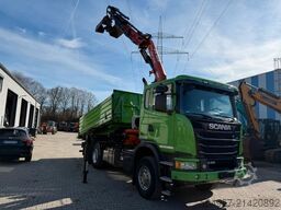 SCANIA G450 Kipper Kran Atlas 206.3E AHK Bordmatic FUNK