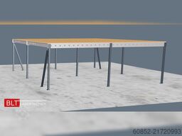 10x10m Lagerbühne , Belastung : 500kg/qm Unterkante: 3m ,ca. 100qm , Systembühne