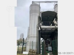 Two-chamber stainless steel tank