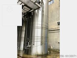 Two-chamber stainless steel tank