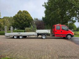 Iveco 40C 145pk met veldhuizen trailer en dubbele cab...