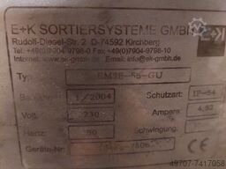 E+K SORTIERSYSTEM EMSE-55GU  800mm stainless steel
