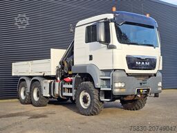 MAN TGS 26.480 6x6 / HIAB CRANE / TRACTOR + BOX TRUCK