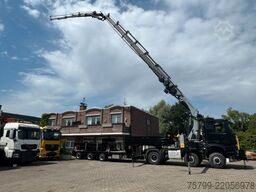 MERCEDES-BENZ 2651 SZM+HIAB 638 Kran6x6 ausziehbarer Tieflader