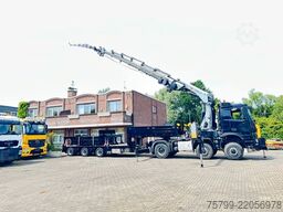 MERCEDES-BENZ 2651 SZM+HIAB 638 Kran6x6 ausziehbarer Tieflader