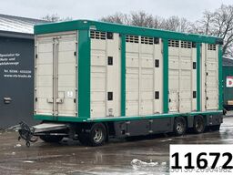 MENKE-JANZEN 3.Stock Viehanhänger Aggregat/Hubdach/Liftachse