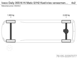 Iveco Daily 35S16 Hi Matic l2/H2 Koel/vries verwarmen...