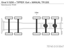 Ginaf X 5250 + TIPPER 10x4 + MANUAL
