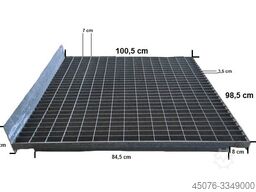 10.000 Stück Einlegegitter Gitterroste für Palettenregale verzinkt