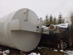 Insulated 50m3 stainless steel tank with heating jacket and agitator