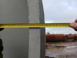 Insulated 50m3 stainless steel tank with heating jacket and agitator