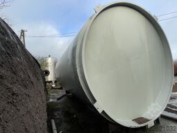 Insulated 50m3 stainless steel tank with heating jacket and agitator