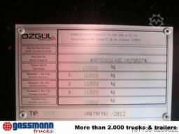 Tieflader-Auflieger Länge 13.150mm, verbreiterbar