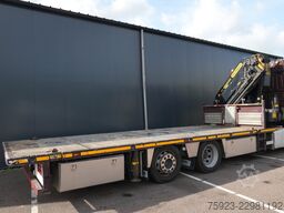 DAF XF 460 6x2 flatbed truck with Palfinger PK 5000...