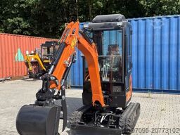 Tec Point - 1,6 Klasse Minibagger NEU! Schnellwechsler und 3 Schaufeln im Set