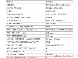 CP Forni Heating Chain Furnace SM45 1400 4G 1Z