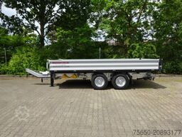 Möslein TTD11 weiß neuer Tandem 3- Seitenkipper Tieflader-- Neufahrzeug --