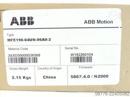 ABB MFE190-04UN-06A0-2 Servoumrichter SN W182260104