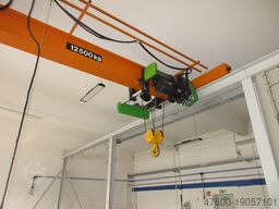 Stahl Stocker Portalkran Brückenkran 9m Kran Seilzug 12,5t 12500Kg L 15 x B 9,5m