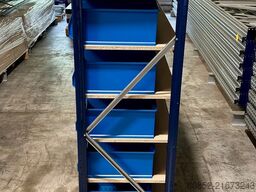 Kommissionierwagen Regalwagen Rollwagen inkl. 36 x Sichtlagerkiste