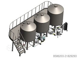 HGMC Drei-Geräte Sudhaus 1200l