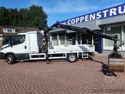 Iveco 50C150 Open Bak + Kraan HIAB