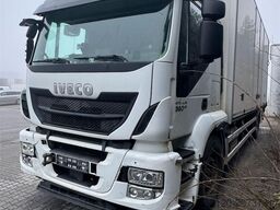 Iveco Stralis 360 4x2 box truck with full side opening.