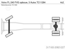 Volvo FL 240 FVG opbouw, 3 Autos