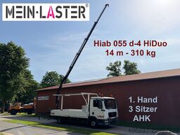 MAN TGL 8.180 Hiab 055 D4 14m * 3 Sitzer * AHK 11 t