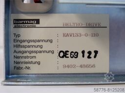 Barmag EAV133-0-110 BELTRO-DRIVE SN:9402-48656 !