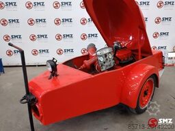 Diversen Occ aanhanger met brandweerpomp + benzine motor